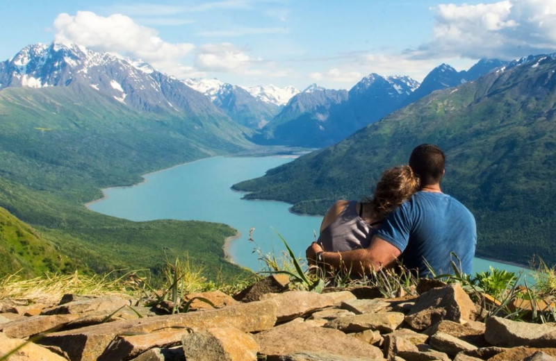 Couple at Trail Lake Lodge.