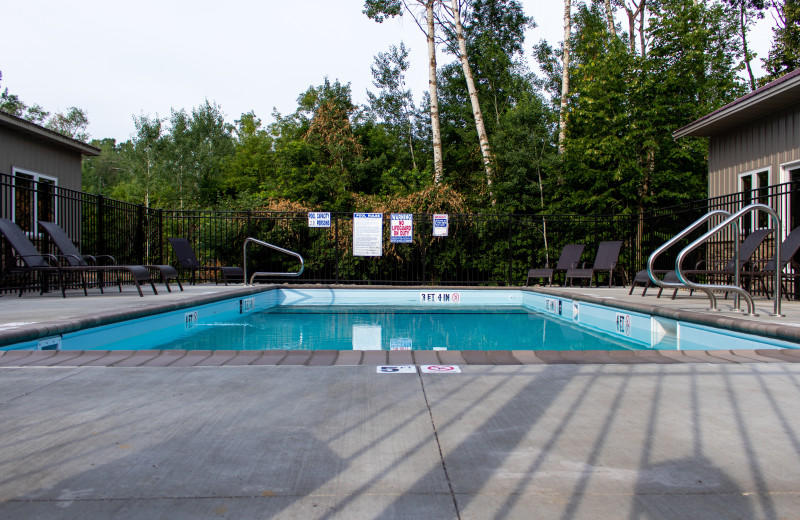 Outdoor pool at Holly's Resort.