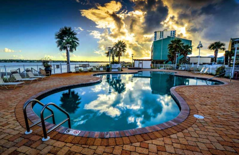 Rental pool at Luna Beach Properties.