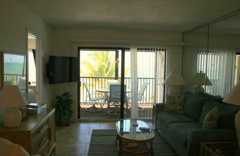 Guest living room at Seaside An All-Suite Resort.