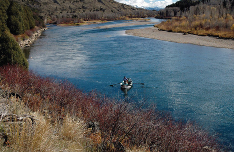 Canoeing at South Fork Lodge.