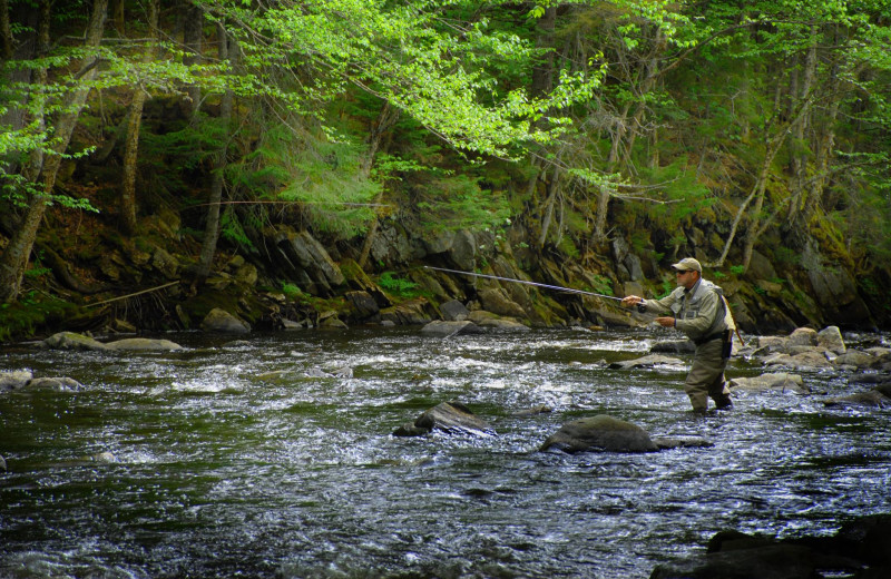 Fishing at Cabins at Lopstick.