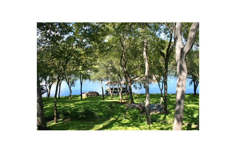 Lake view at Oak House On Lake LBJ.