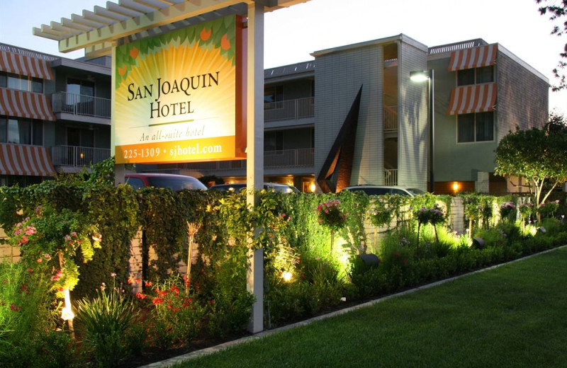 Exterior view of The San Joaquin Hotel.