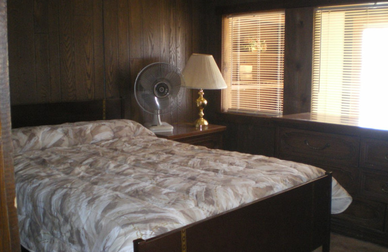 Guest room at Skillings Lakeside Resort