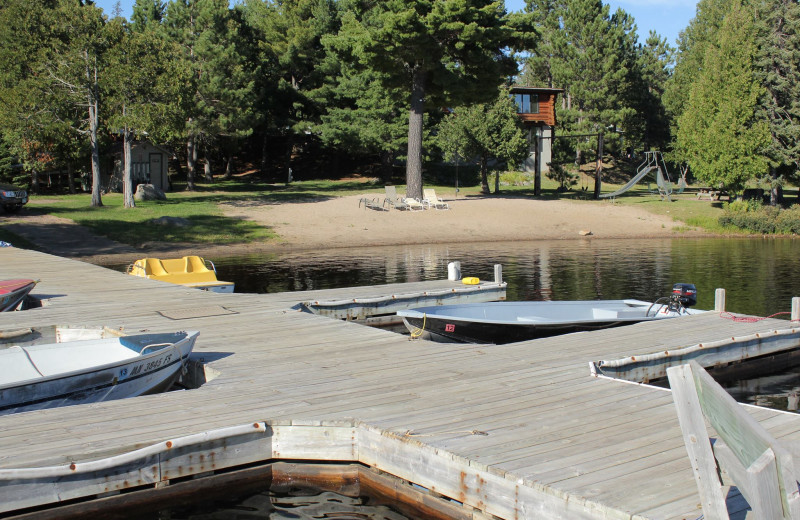 Beach at Nor'Wester Lodge & Canoe Outfitters.