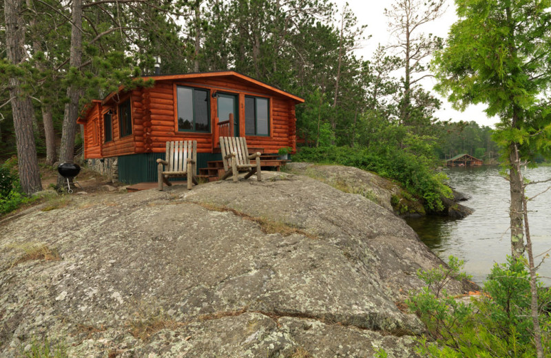 Cabin at Burntside Lodge.