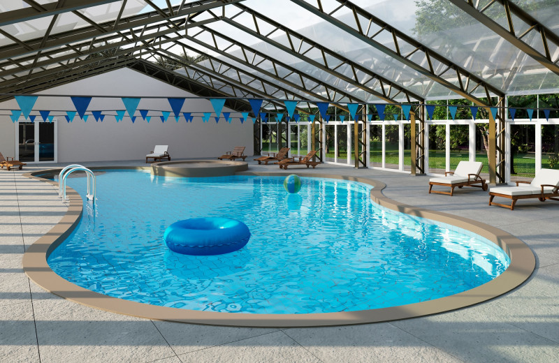 Indoor pool at Westward Shores Camping Resort.