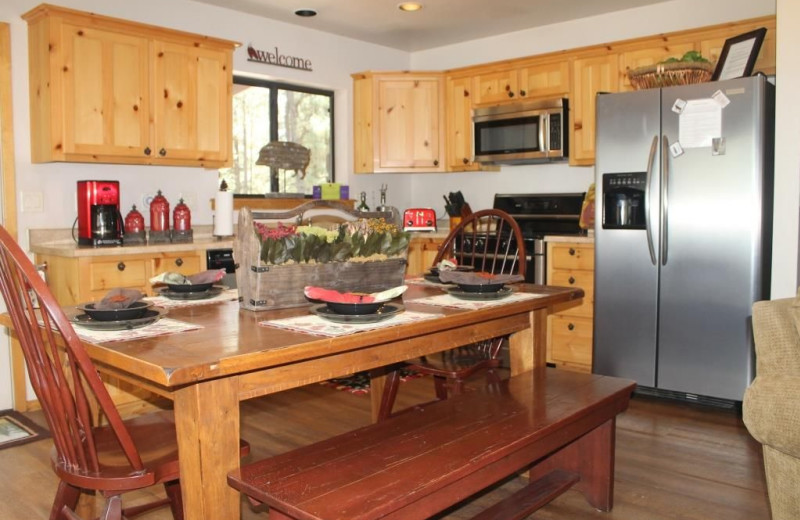 Kitchen at Acorn Lodge.