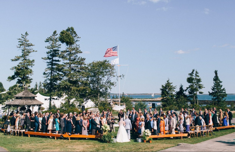 Wedding at Newagen Seaside Inn.