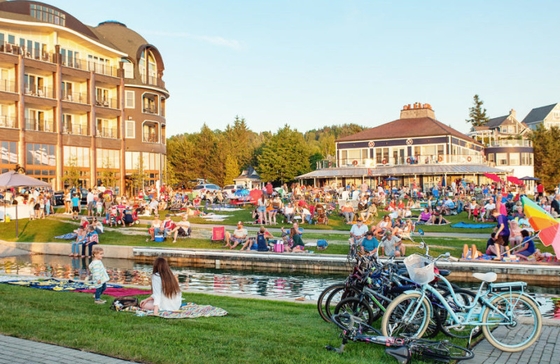 Exterior view of Bay Harbor Village Hotel & Conference Center.