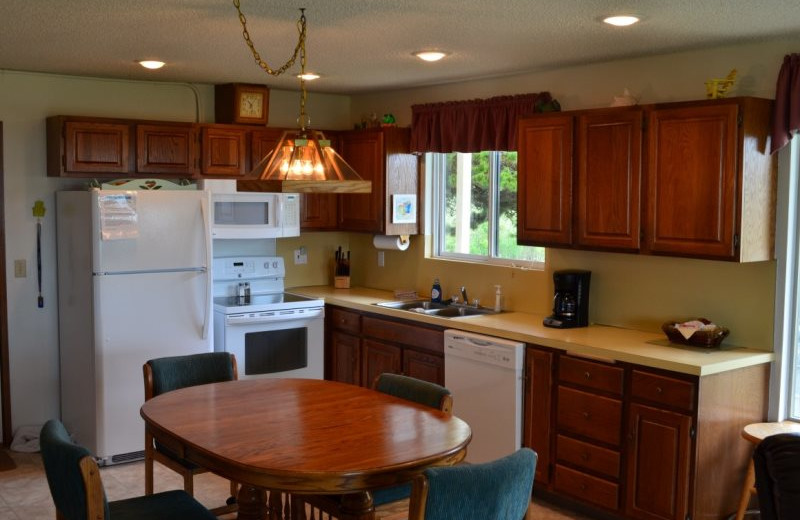 Guest kitchen at Hi-Tide Ocean Beach Resort.