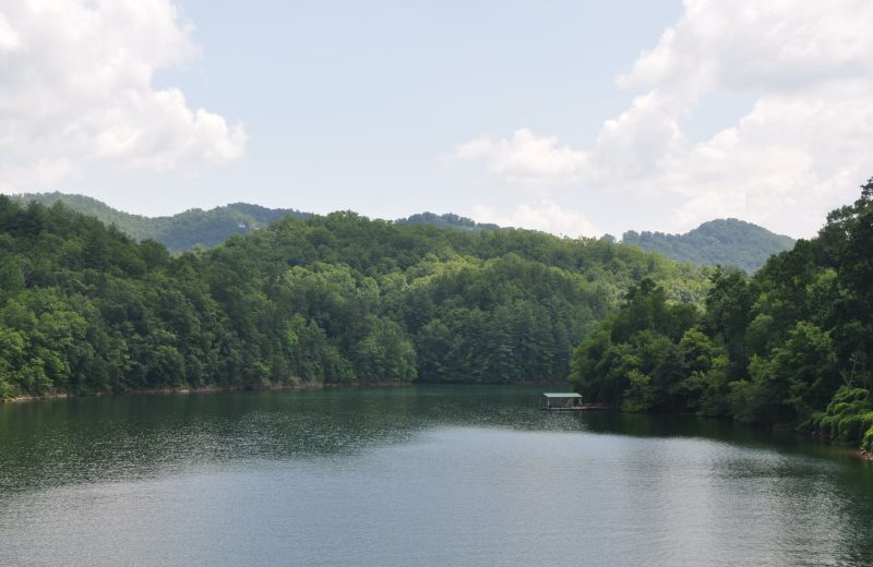 River view at Great Smokys Cabin Rentals.