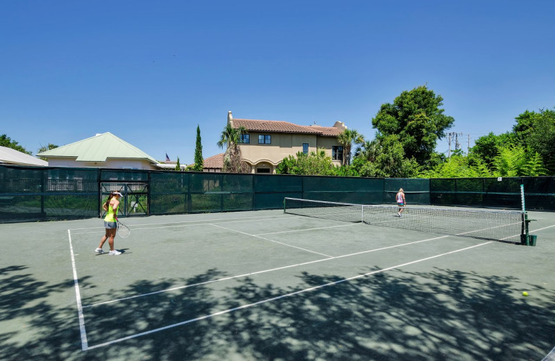 Tennis court at Hidden Dunes Beach & Tennis Resort.