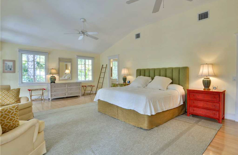 Rental bedroom at At Home in Key West, LLC.