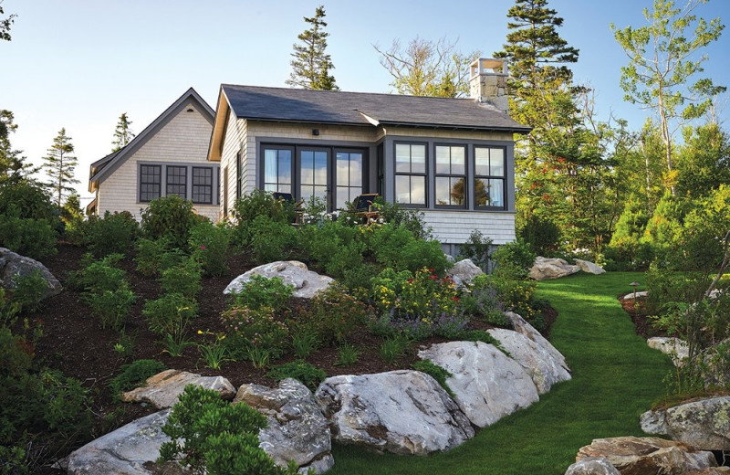 Cottage exterior at Boothbay Harbor Country Club.