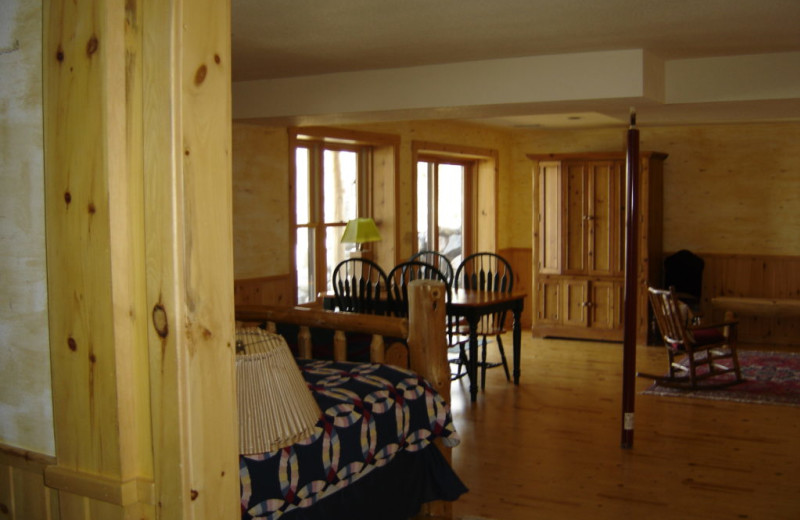 Cabin bedroom at Buckhorn on Caribou.