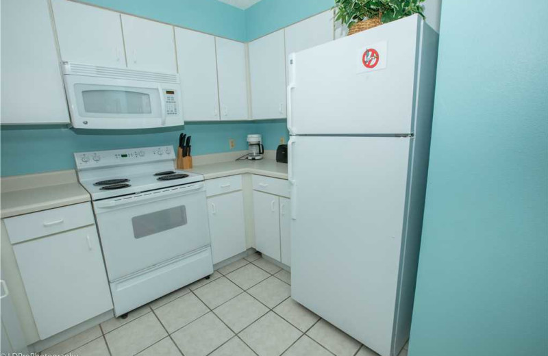 Kitchen at Holiday Isle Properties - Pelican Beach 110.