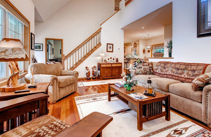 Rental living room at GetAway Vacations.