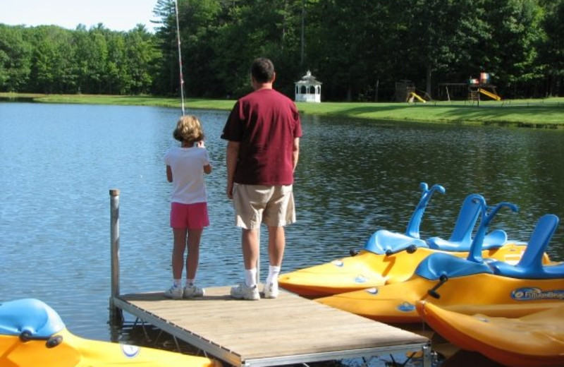 Fishing at Sunny Hill Resort & Golf Course.