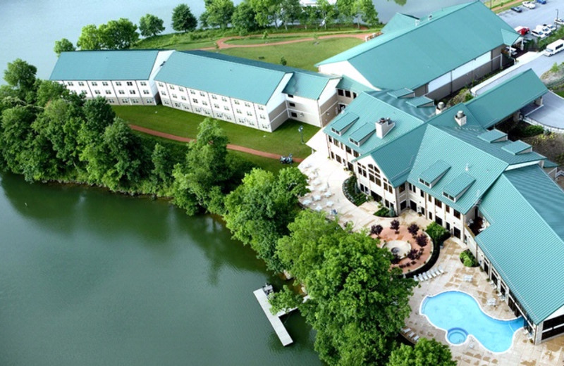 Aerial view of Stonewall Resort.