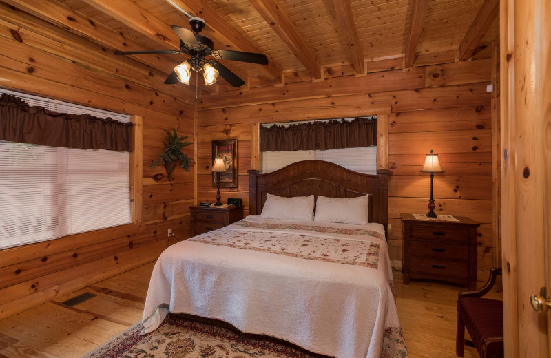 Bedroom at American Patriot Getaways - Pigeon Forge View.