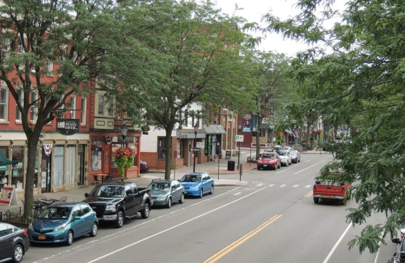 Town near Victorian Bed 