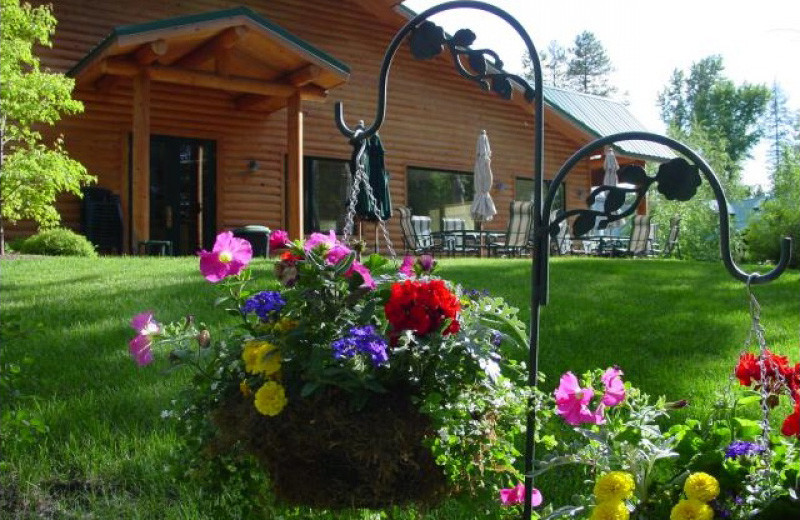 Garden pots at North Forty Resort.