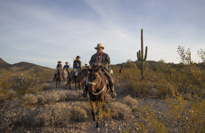 Horseback riding at Kay El Bar Ranch.