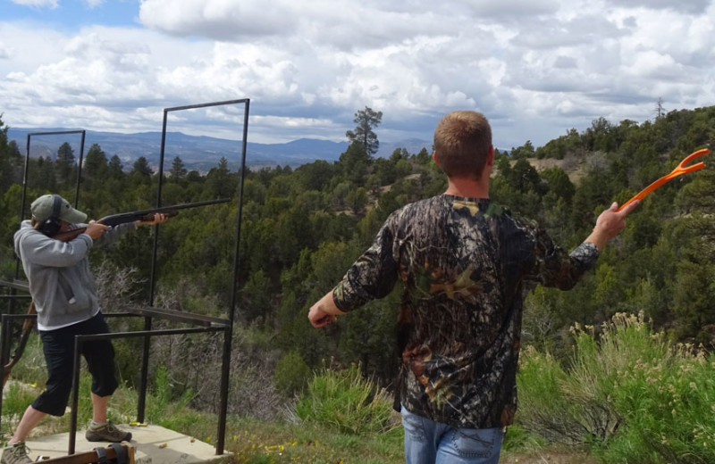 Rifle shooting at Zion Ponderosa Ranch Resort.