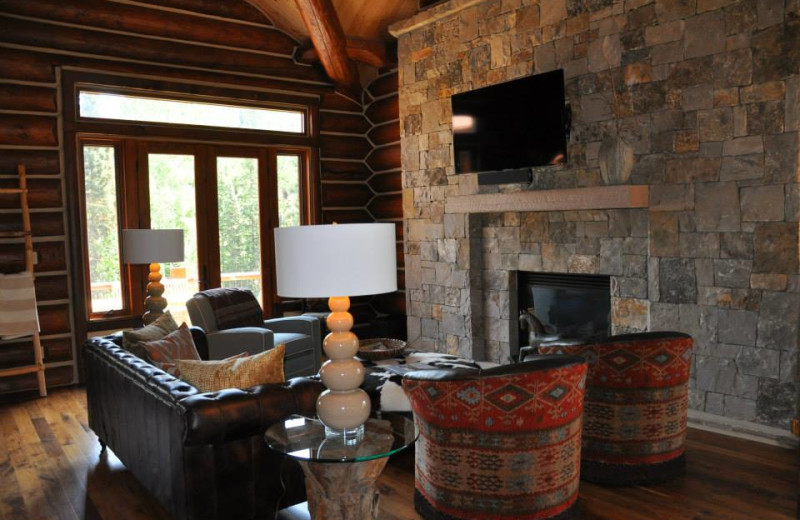 Vacation rental living room at SilverStar Luxury Properties.