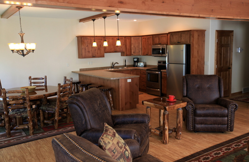 Luxury Lake Home interior at East Silent Resort.