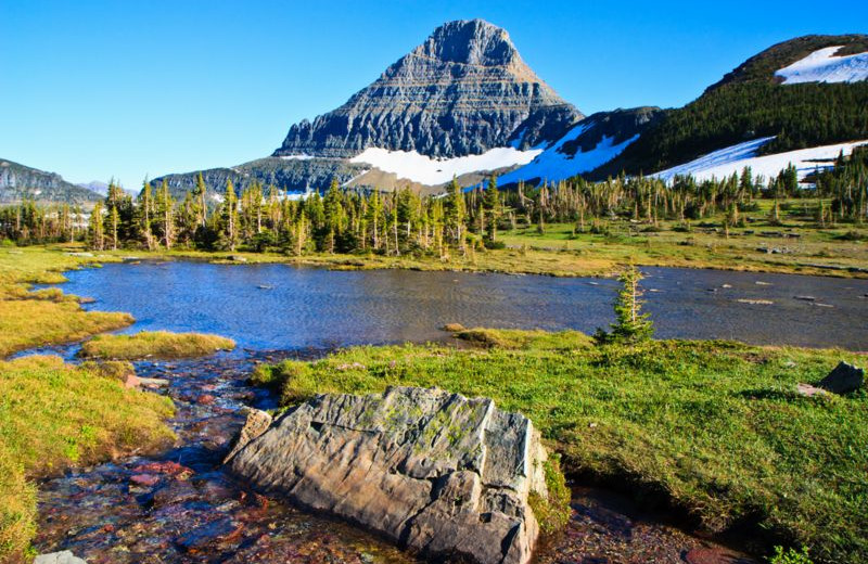 Lake view at Glacier National Park near North Forty Resort.