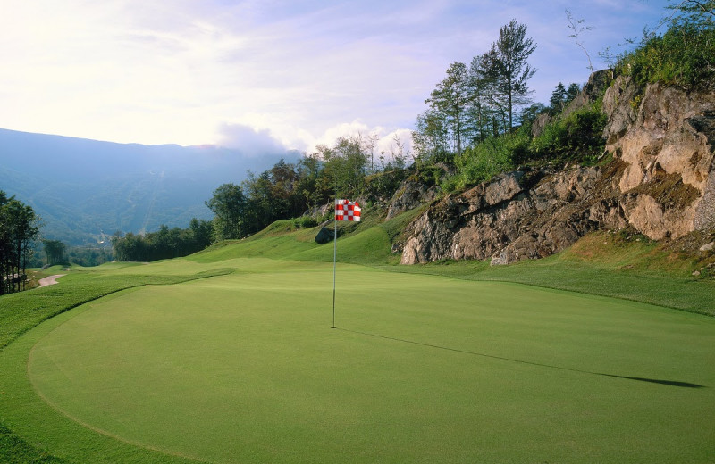 Golf course near Stowe Mountain Lodge.