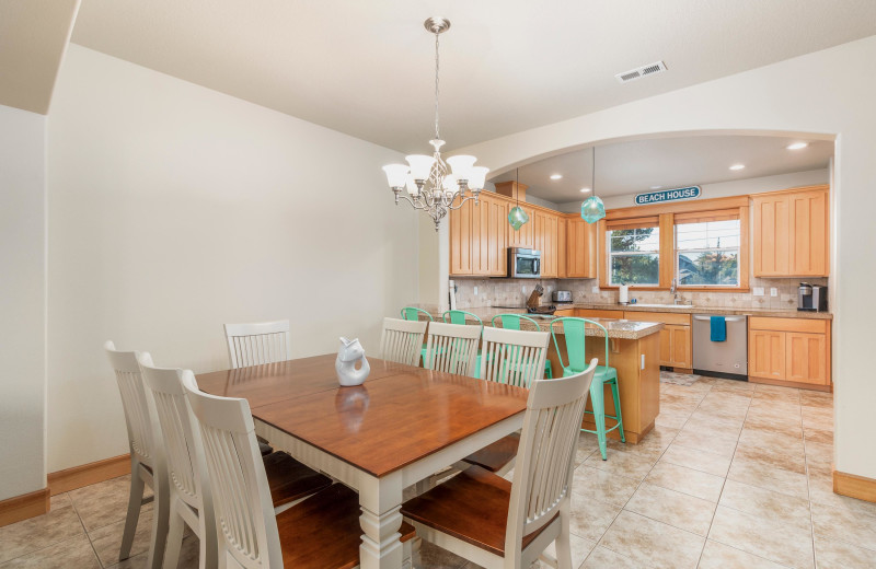 Rental kitchen at Kiwanda Coastal Properties.