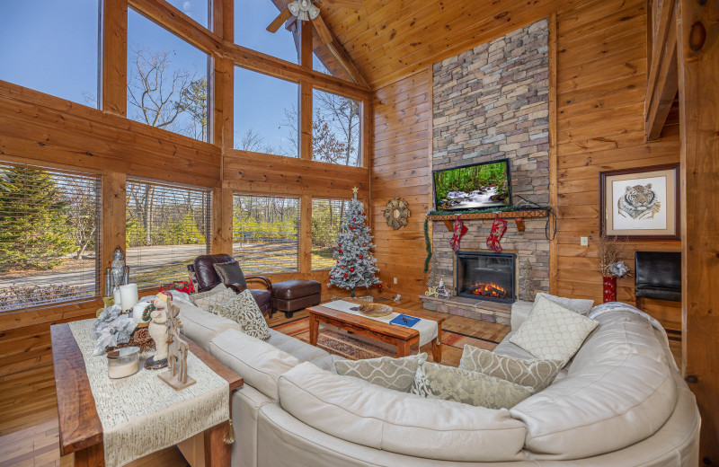 Living room at American Patriot Getaways - King of the Mountain.