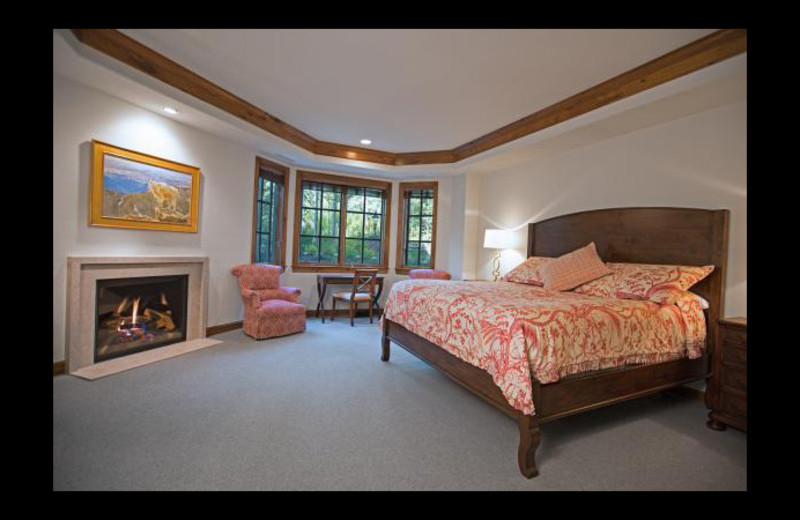 Guest bedroom at Chateau Beaver Creek.