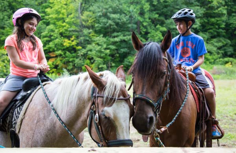 Horseback riding at Crystal Springs Resort.