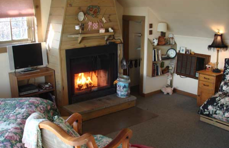 Guest room at Bonnybrooke Farm atop Misty Mountain.