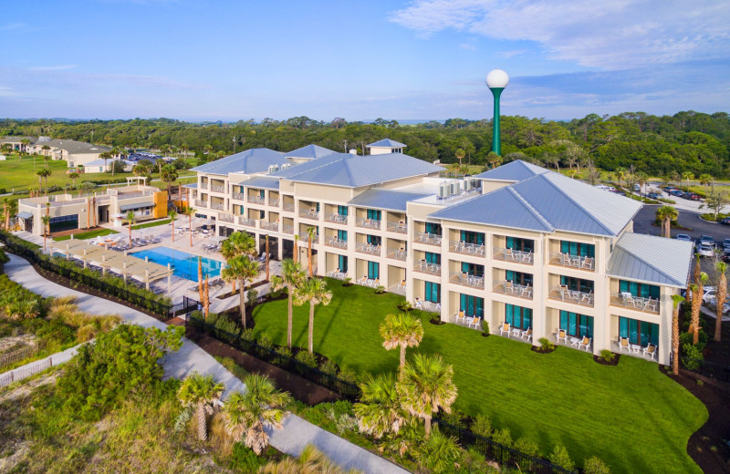 Aerial view of Jekyll Ocean Club.