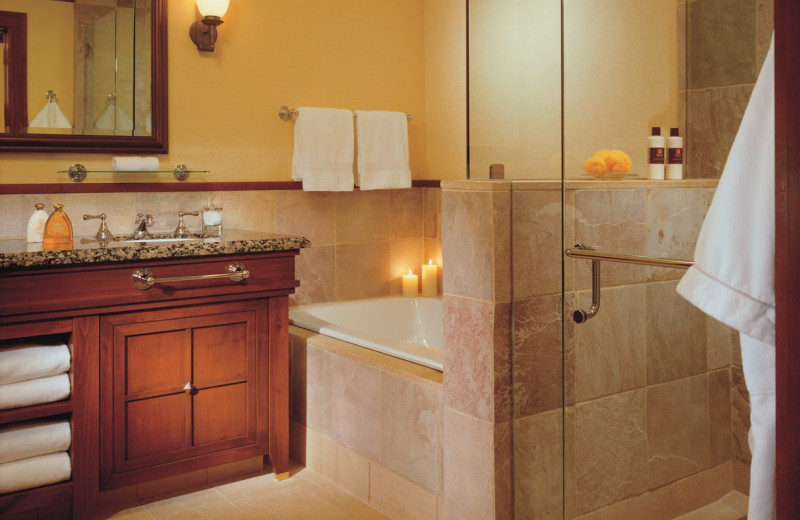 Guest bathroom at Four Seasons Resort Whistler.