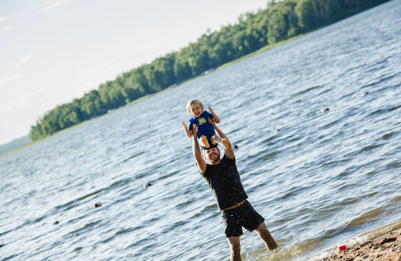 Beach at YMCA Camp Du Nord.