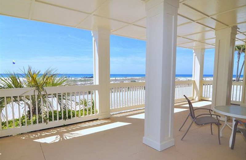 Porch view at Royal Beach Rentals.