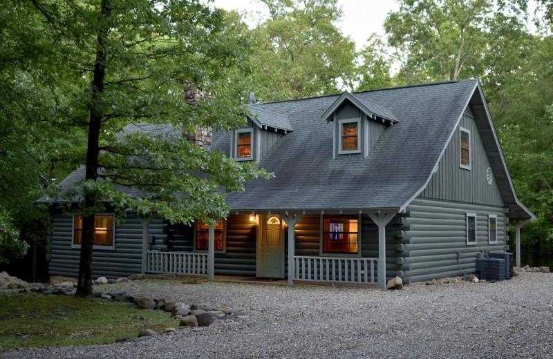 Rental exterior at White Glove Luxury Cabins.