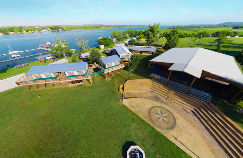 Exterior view of Camp Champions on Lake LBJ.