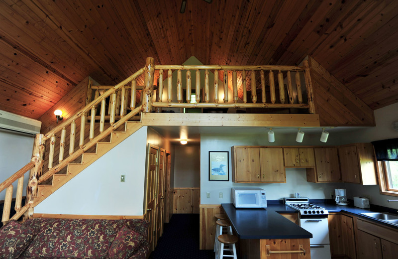 Cottage interior at Bug-Bee Hive Resort.