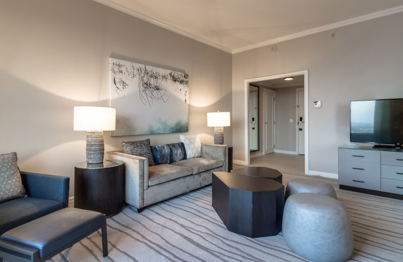 Guest room at The Westin New Orleans Canal Place.