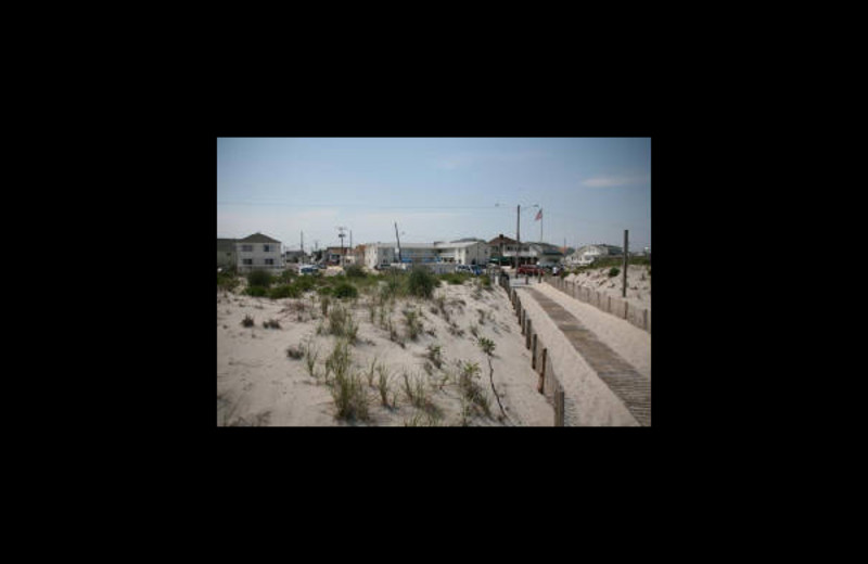 The beach at Luna-Mar Motel.