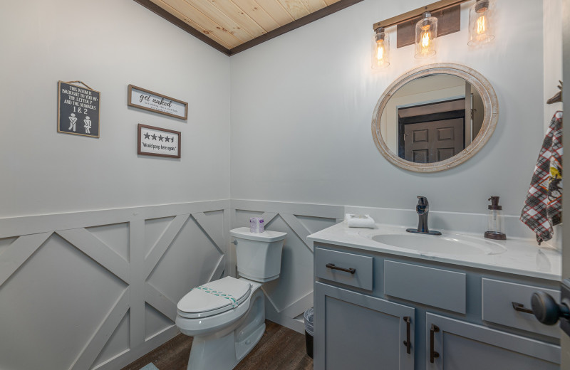 Bathroom at American Patriot Getaways - Ober The Top Views.