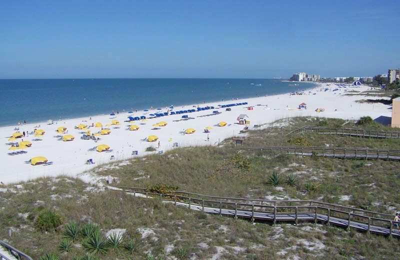 The beach at Gulf Strand Resort.